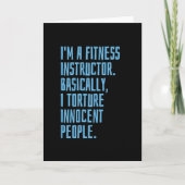 Fitness Instructor Kaart (Voorkant)