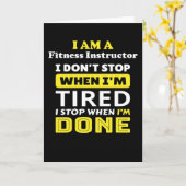 Fitness Instructor Kaart (Gele Bloem)