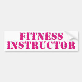 Fitness Instructor/Roze Bumpersticker