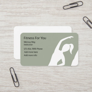 Fitness Instructor Visitekaartje
