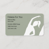 Fitness Instructor Visitekaartje (Voorkant)