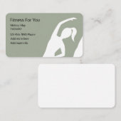 Fitness Instructor Visitekaartje (Voorkant / Achterkant)