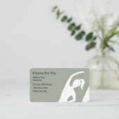 Fitness Instructor Visitekaartje (Staand voorkant)