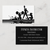 Fitness Instructor Visitekaartje (Voorkant / Achterkant)