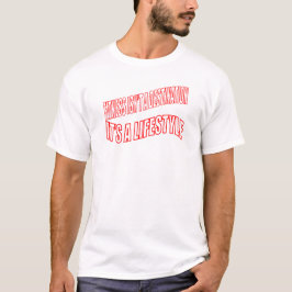 Fitness is geen bestemming, het is een T-shirt