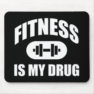 Fitness is mijn drug - Gym Workout Motivatie Muismat