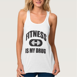 Fitness is mijn drug - Gym Workout Motivatie Tanktop