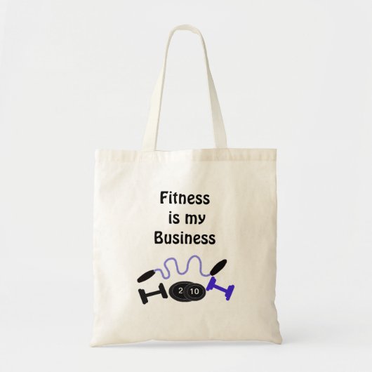 Fitness is mijn Werk Tote Bag (Voorkant)