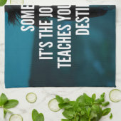 Fitness Journey - Women's Workout Motivatie Theedoek (Gevouwen)