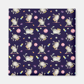 Fitness kat magneet (Voorkant)