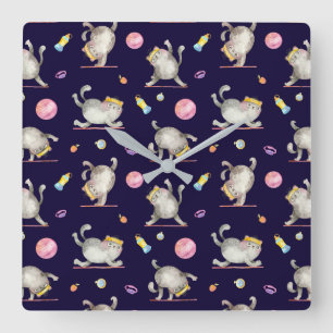 Fitness kat wandklok