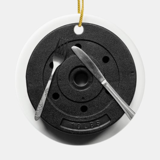 fitness keramisch ornament (Voorkant)