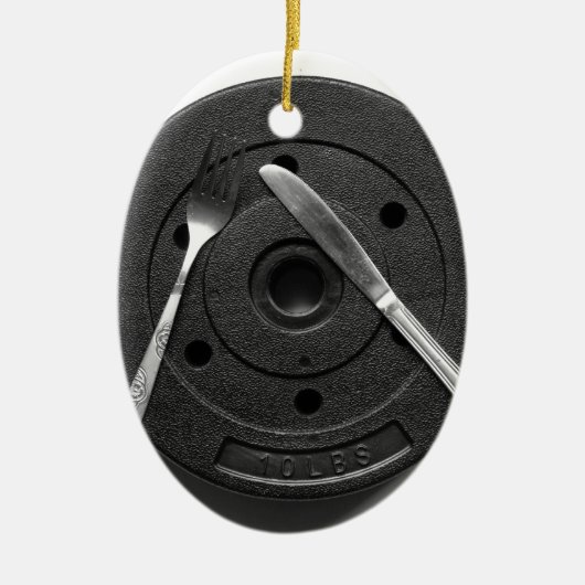 fitness keramisch ornament (Voorkant)