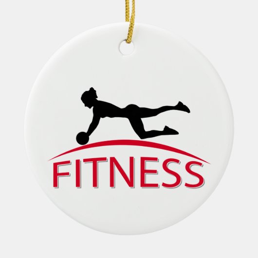 fitness keramisch ornament (Voorkant)