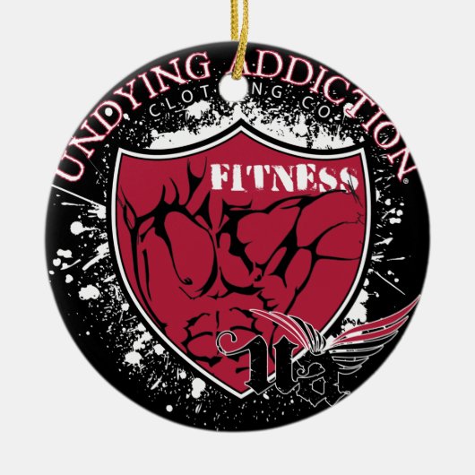 fitness keramisch ornament (Voorkant)