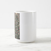 Fitness Kerstman en de kerstboom Magische Mok (Midden)