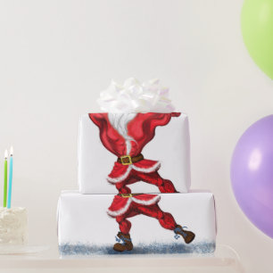 Fitness Kerstman Inpakpapier