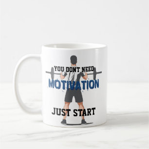 Fitness koffiemok voor bodybuilders en gym bro