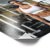 Fitness Latina Meisje Foto Afdruk (Hoek)