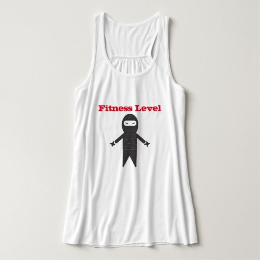 Fitness Level Ninja Tanktop (Design voorkant)