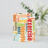 Fitness Lifestyle Briefkaart (Staand voorkant)