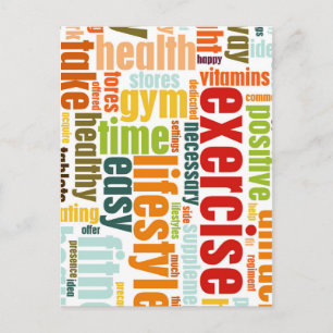 Fitness Lifestyle Briefkaart