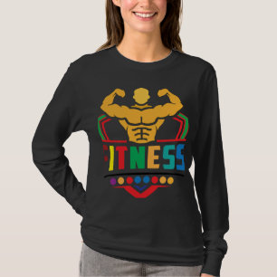 Fitness Lifestyle – Train Hard Blijf Sterk T-shirt