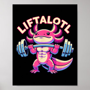 Fitness Liftalotl Bodybuilding Gym Poster