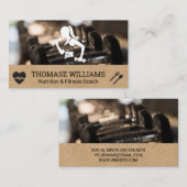 Fitness Logo | Gym en gewichten Visitekaartje (Voorkant / Achterkant)