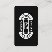 fitness logo Retrostijl Visitekaartje (Voorkant)