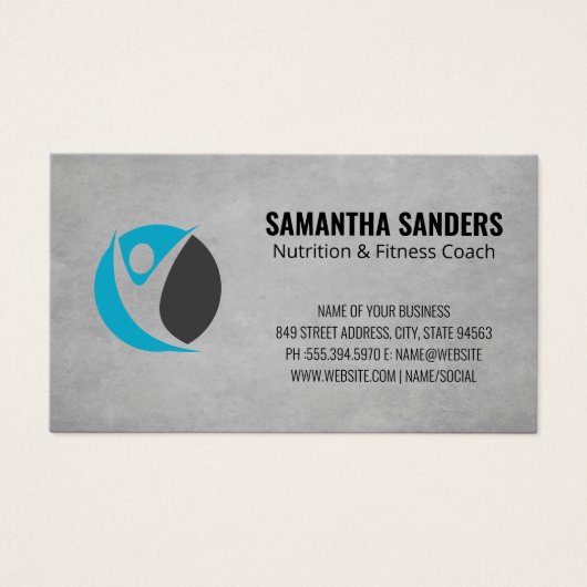 fitness - Logo Visitekaartje (Voorkant)