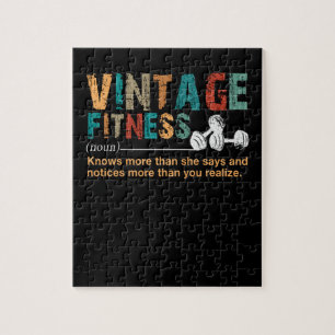 Fitness Lover Vintage Fitness - definitie Legpuzzel