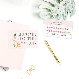 Fitness Loyalty Punch Kaart met Dumbbells Wellness Visitekaartje