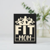 Fitness Mama Gym Exercise Weightlift mama Briefkaart (Staand voorkant)