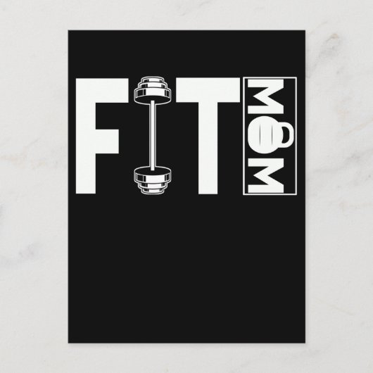 Fitness Mama Gym Weightlift mama Briefkaart (Voorkant)