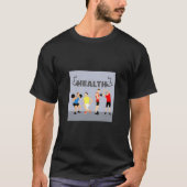 Fitness mannen t-shirt. Ontwerp op voorzijde en le T-shirt (Voorkant)