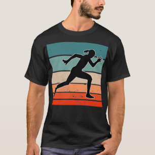 Fitness Marathon Gym Retro Training Runner T-shirt