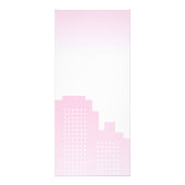 Fitness Meisje Cartoon Reclamekaart (Achterkant)