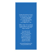 Fitness Meisje Cartoon Reclamekaart (Achterkant)