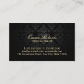 Fitness Meisje Chic Leopard Print Personal Trainer Visitekaartje (Achterkant)