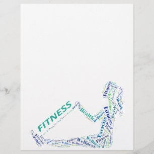 Fitness meisje flyer