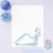 Fitness meisje flyer (Enkel)