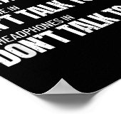 Fitness Meme - Don't Talk To Me At The Gym - Funny Poster (Hoek)