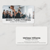 Fitness Mensen Oefenen In Gym Visitekaartje (Voorkant / Achterkant)