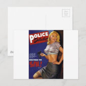 Fitness Model roken Briefkaart (Voorkant / Achterkant)