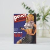 Fitness Model roken Briefkaart (Staand voorkant)