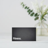 Fitness Moderne Minimalistische Blackboard Profess Visitekaartje (Staand voorkant)