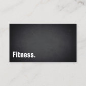 Fitness Moderne Minimalistische Blackboard Profess Visitekaartje (Voorkant)