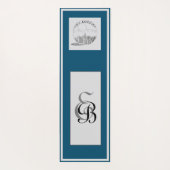 Fitness Monogram en Los Angeles Black voor hem Yogamat (Achterkant)