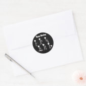 Fitness Motivatie - Blijf bewegen Ronde Sticker (Envelop)